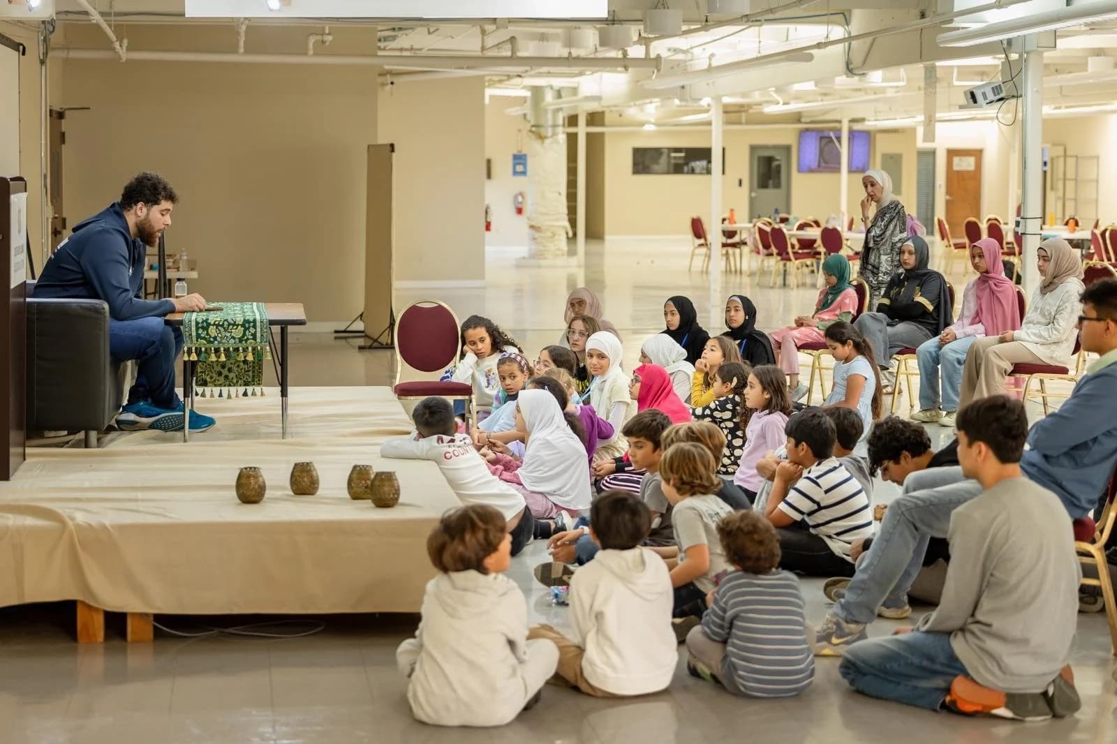 Children learning together at Camp Iqra
